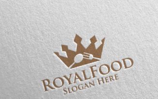 King Food for Restaurant or Cafe 50 Logo Template