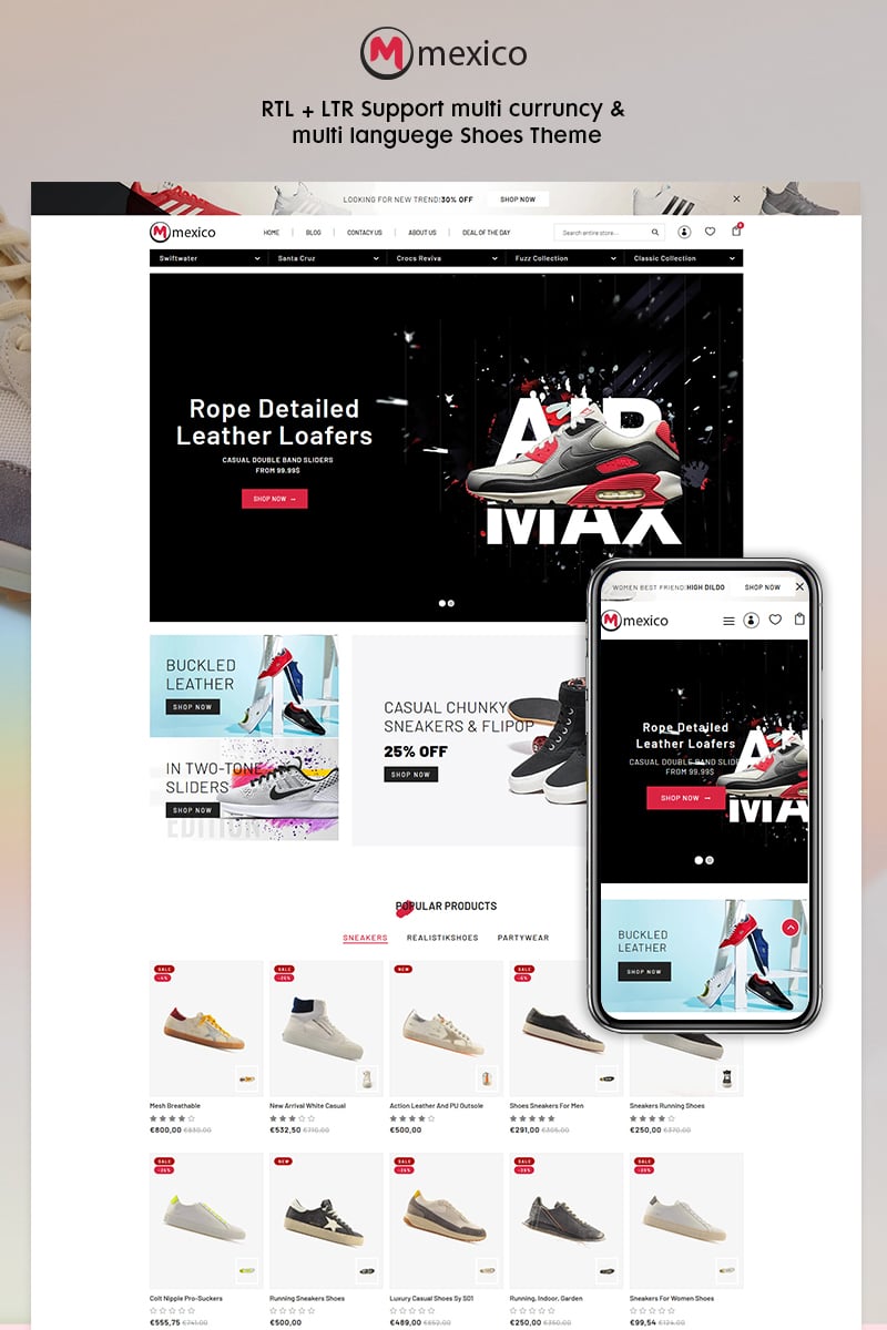 Maxico - The Shoes& Fashion Premium Shopify Theme
