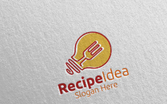 Recipe Idea Food for Restaurant or Cafe 60 Logo Template