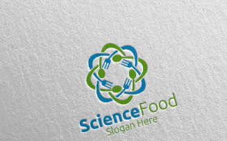 Science Food for Restaurant or Cafe 59 Logo Template