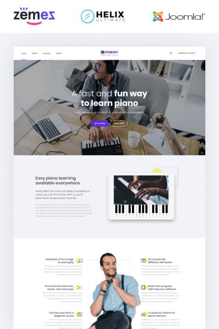 Template #95533 Lessons Music Webdesign Template - Logo template Preview