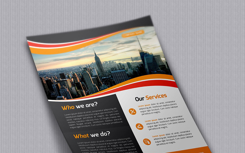Modern Curvy Flyer - Corporate Identity Template