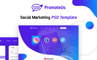 Social Marketing PSD Template