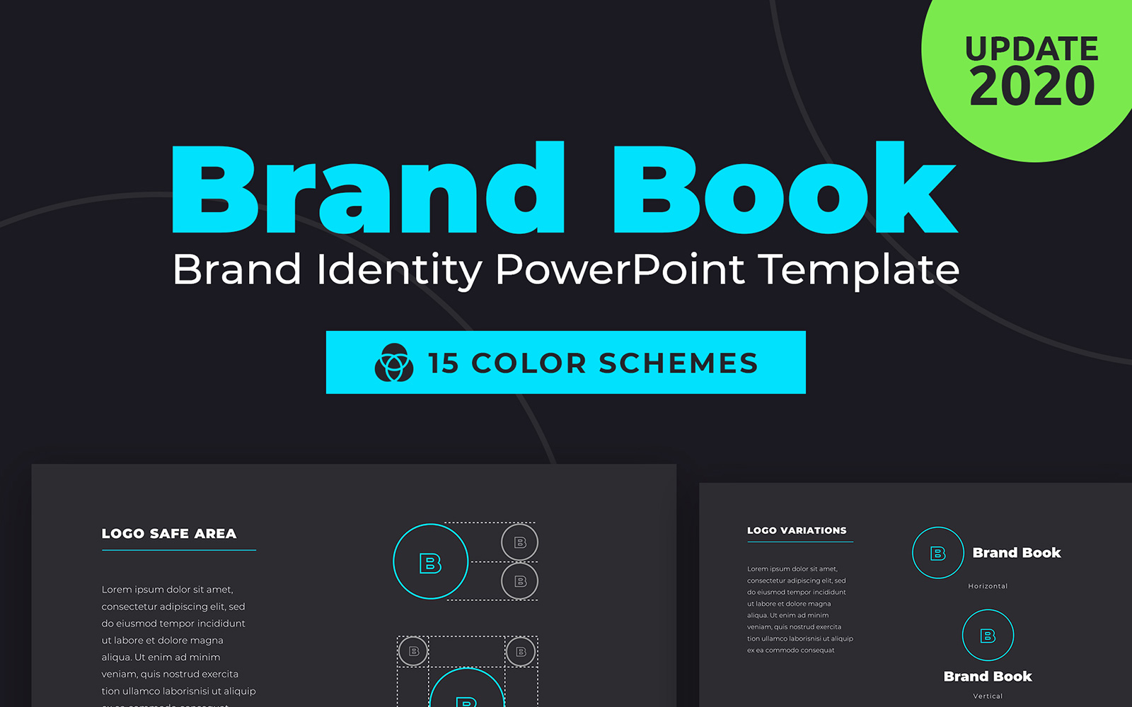 Szablon PowerPoint BrandBook Brand Identity #95509