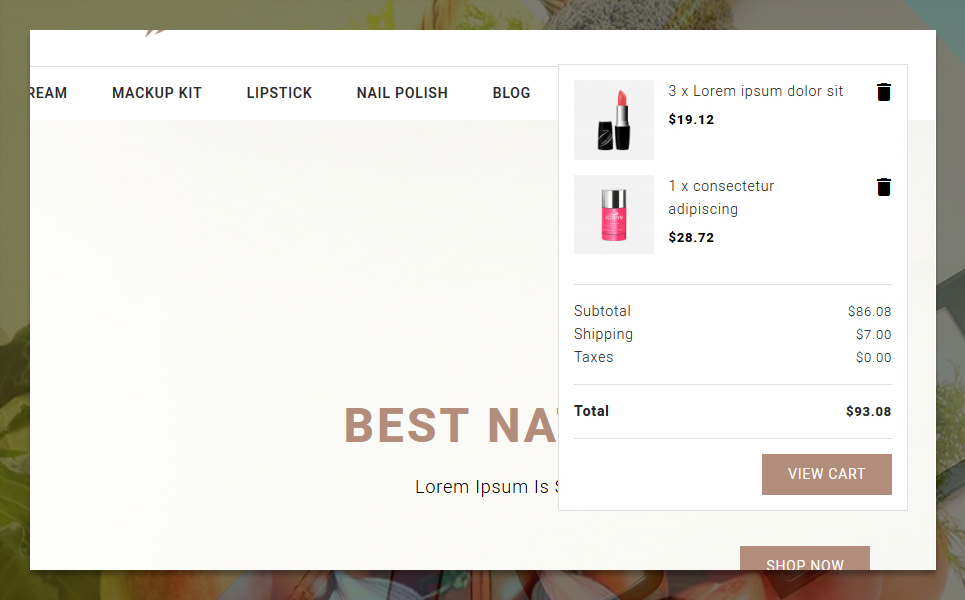 Tema De PrestaShop "Parlop Cosmetics Store" #95504