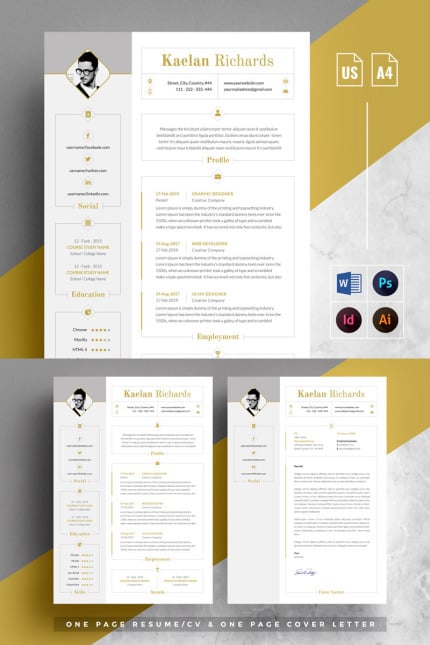 Template #95625 Template Cv Webdesign Template - Logo template Preview