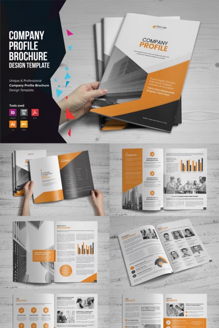Kit Graphique #95636 Profil Brochure Web Design - Logo template Preview