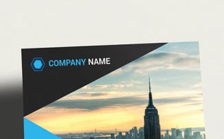 Both Side Geometric Flyer - Corporate Identity Template