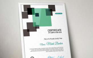Cubic Modern Certificate Template