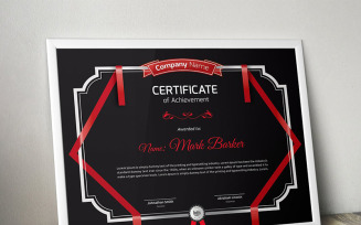 Elegant Ribbons Certificate Template