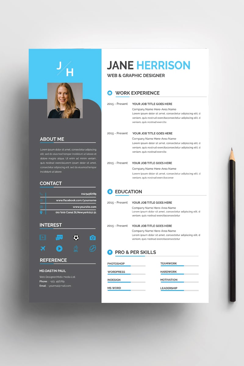 Curriculum vitae format picture