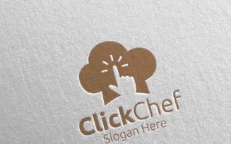 Click Food for Restaurant or Cafe 65 Logo Template