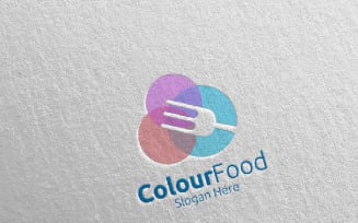 Color Food for Restaurant or Cafe 67 Logo Template