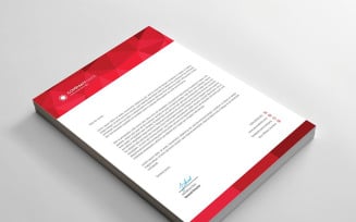 Low Poly Letterhead - Corporate Identity Template