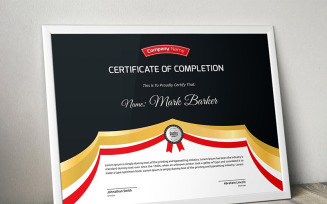 Ribbon Dark Certificate Template