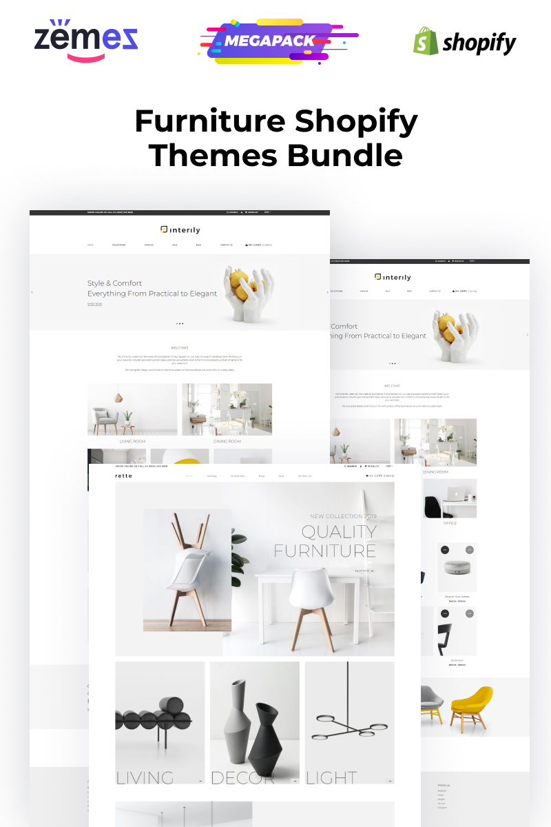 Tema Shopify "Shopify Themes for Furniture Websites" #95744