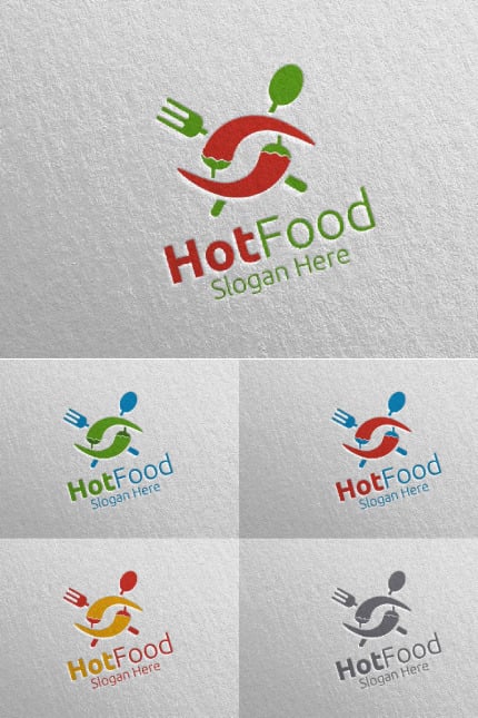 Kit Graphique #95866 Food Logo Divers Modles Web - Logo template Preview