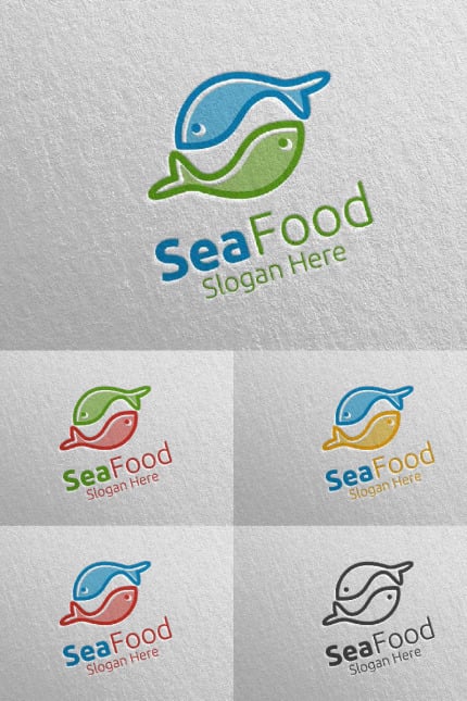 Kit Graphique #95868 Seafood Restaurant Divers Modles Web - Logo template Preview