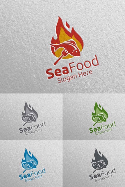 Kit Graphique #95874 Seaalimentation Restaurant Divers Modles Web - Logo template Preview