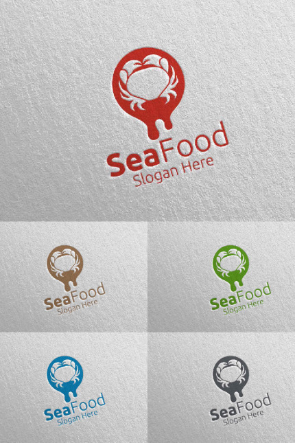 Kit Graphique #95875 Seafood Restaurant Divers Modles Web - Logo template Preview