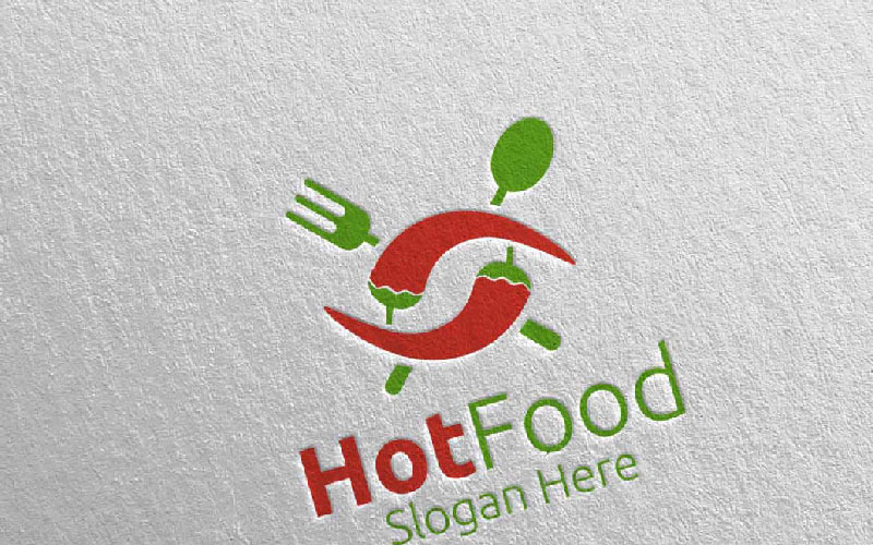 Chili Food for Restaurant or Cafe 96 Logo Template