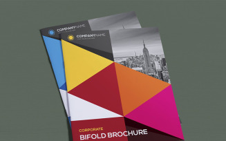 Geometric Bifolf Brochure - Corporate Identity Template