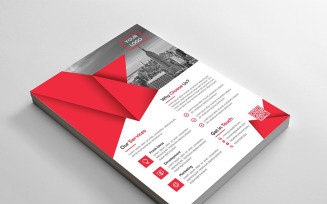 Origami Dark and White mode Flyer - Corporate Identity Template