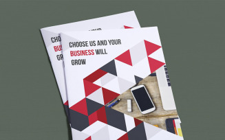 Triangles Bifold Brochure - Corporate Identity Template