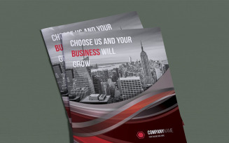 Wavy Bifold Brochure - Corporate Identity Template