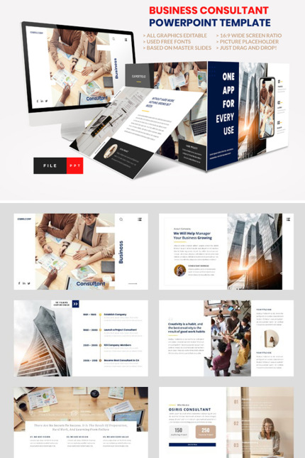 Template #95910 Commerce Consultant Webdesign Template - Logo template Preview