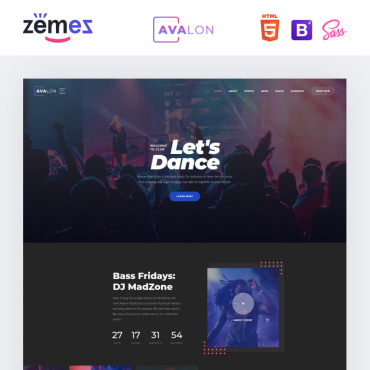 Dances Dancers Website Templates 95940