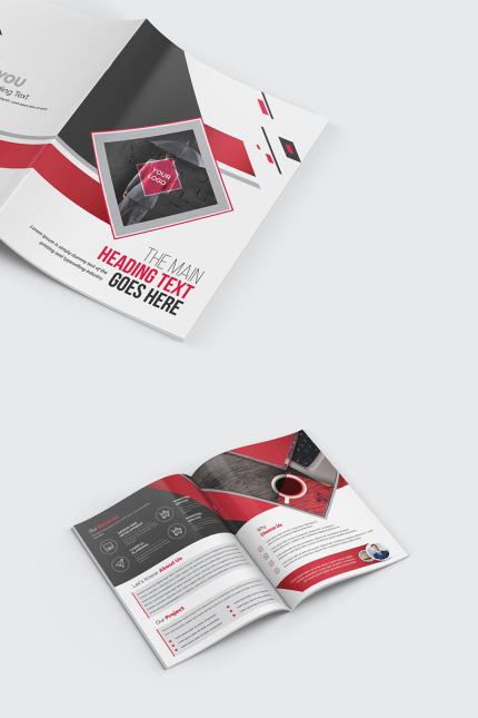 Template #95944 Agency Bi-fold Webdesign Template - Logo template Preview