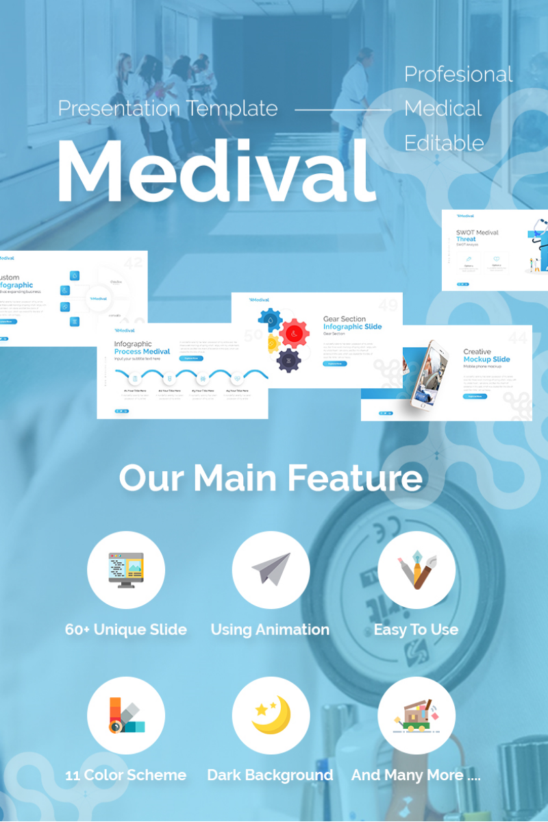 Medival Health Presentation Fully Animated PowerPoint template