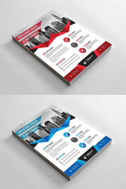 Template #95989 Abstract Flyer Webdesign Template - Logo template Preview