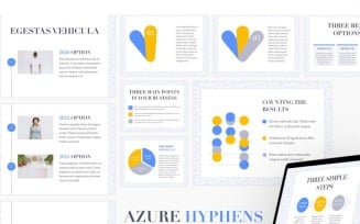 Azure Hyphens PowerPoint template