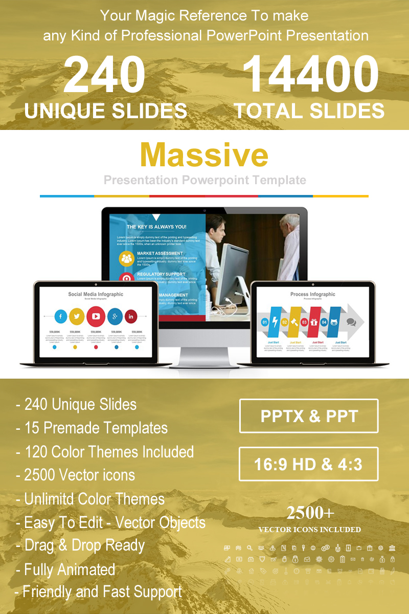 Massive Presentation PowerPoint Template - screenshot