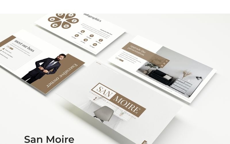 San Moire PowerPoint template PowerPoint Template