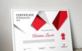 Triangular Certificate Template