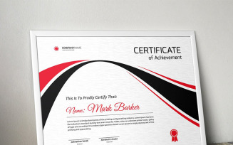 Wavy Simple Certificate Template