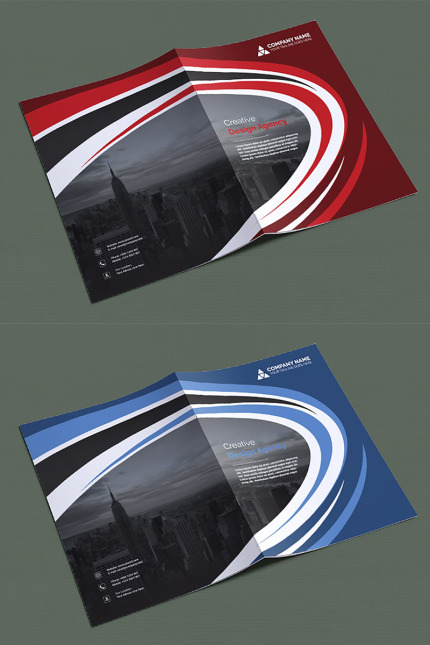 Kit Graphique #96007 Agence Bi-fold Web Design - Logo template Preview