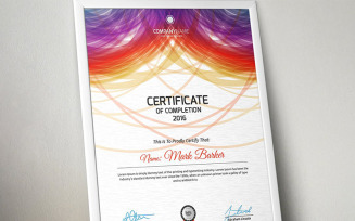 Curvy Abstract Certificate Template