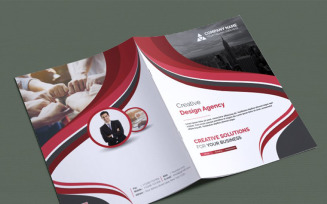 Curvy Bifold Brochure - Corporate Identity Template