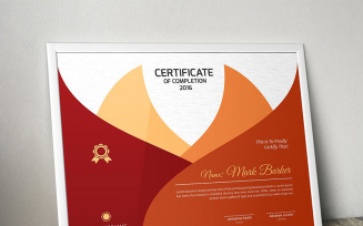 Curvy Certificate Template