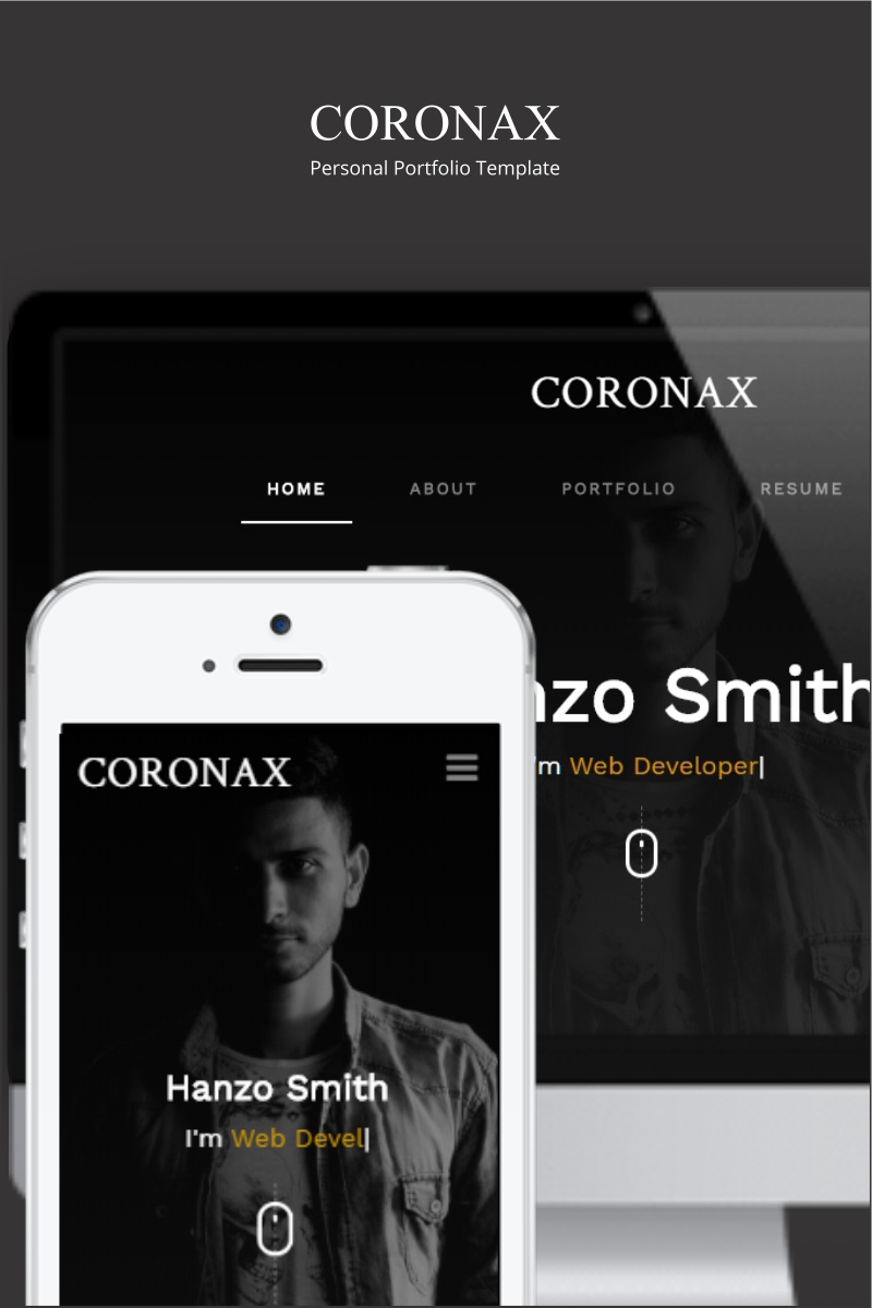 Landing Page Template namens "Coronax" #96090 - Screenshot