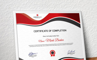 Wavy Modern Certificate Template