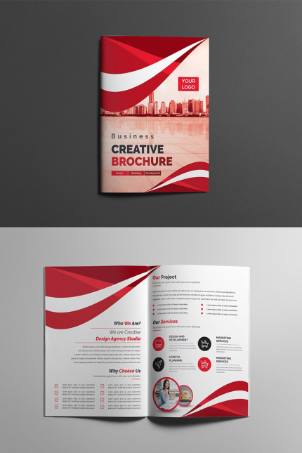 Template #96224 Agency Bi-fold Webdesign Template - Logo template Preview