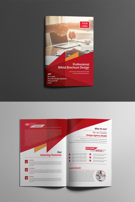 Template #96225 Agency Bi-fold Webdesign Template - Logo template Preview