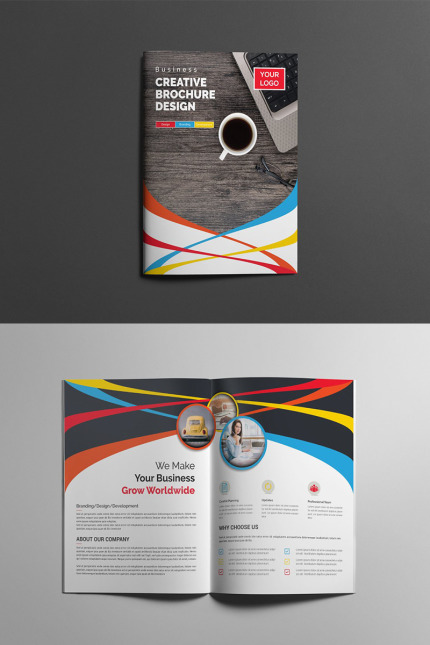 Template #96233 Agency Bi-fold Webdesign Template - Logo template Preview