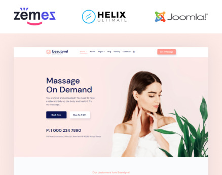 Beautyrel - Beauty Salon Joomla Template