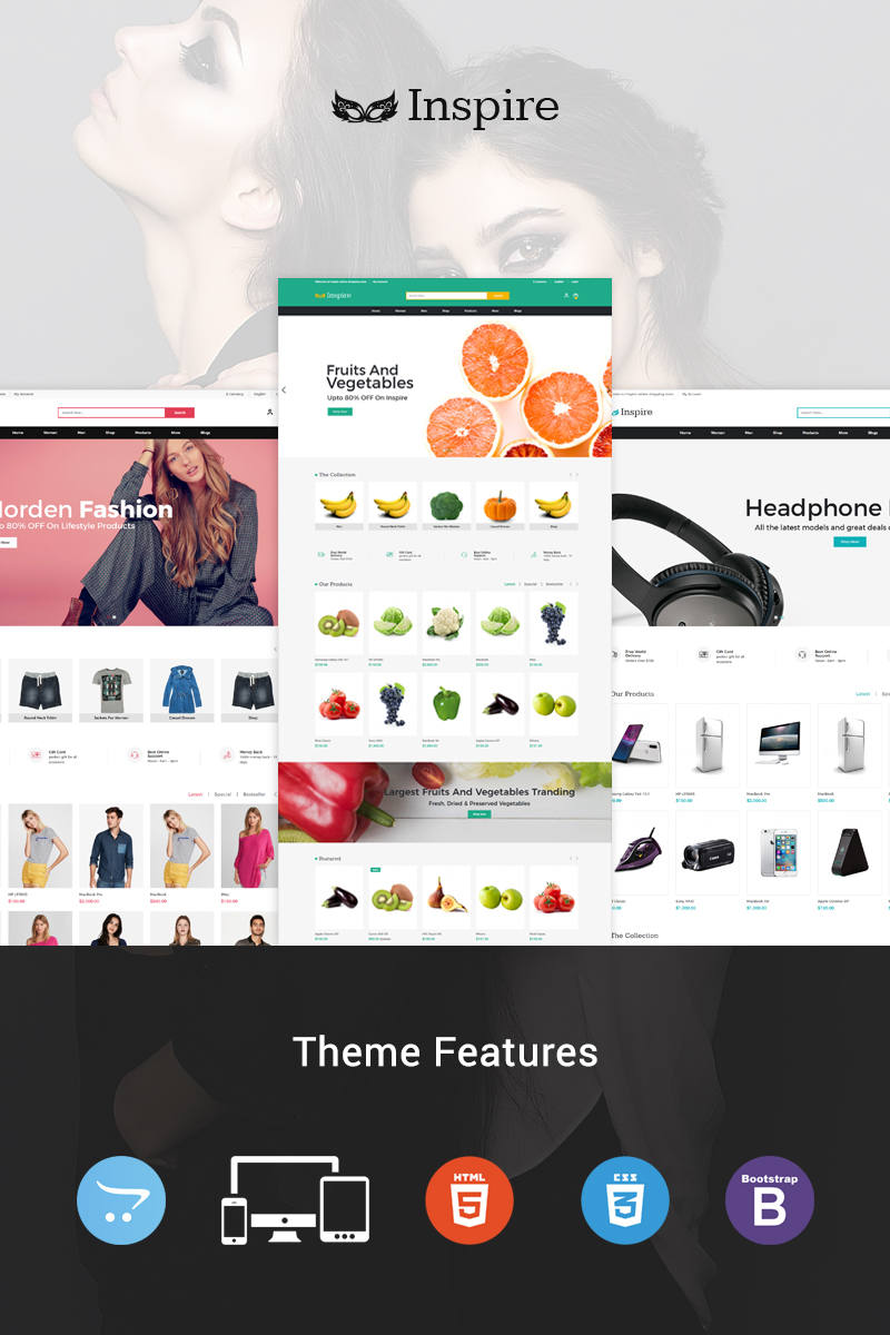 "Inspire Multipurpose" thème OpenCart adaptatif #96286 - screenshot